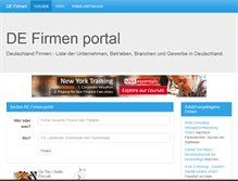 Tablet Screenshot of de-firmen.com